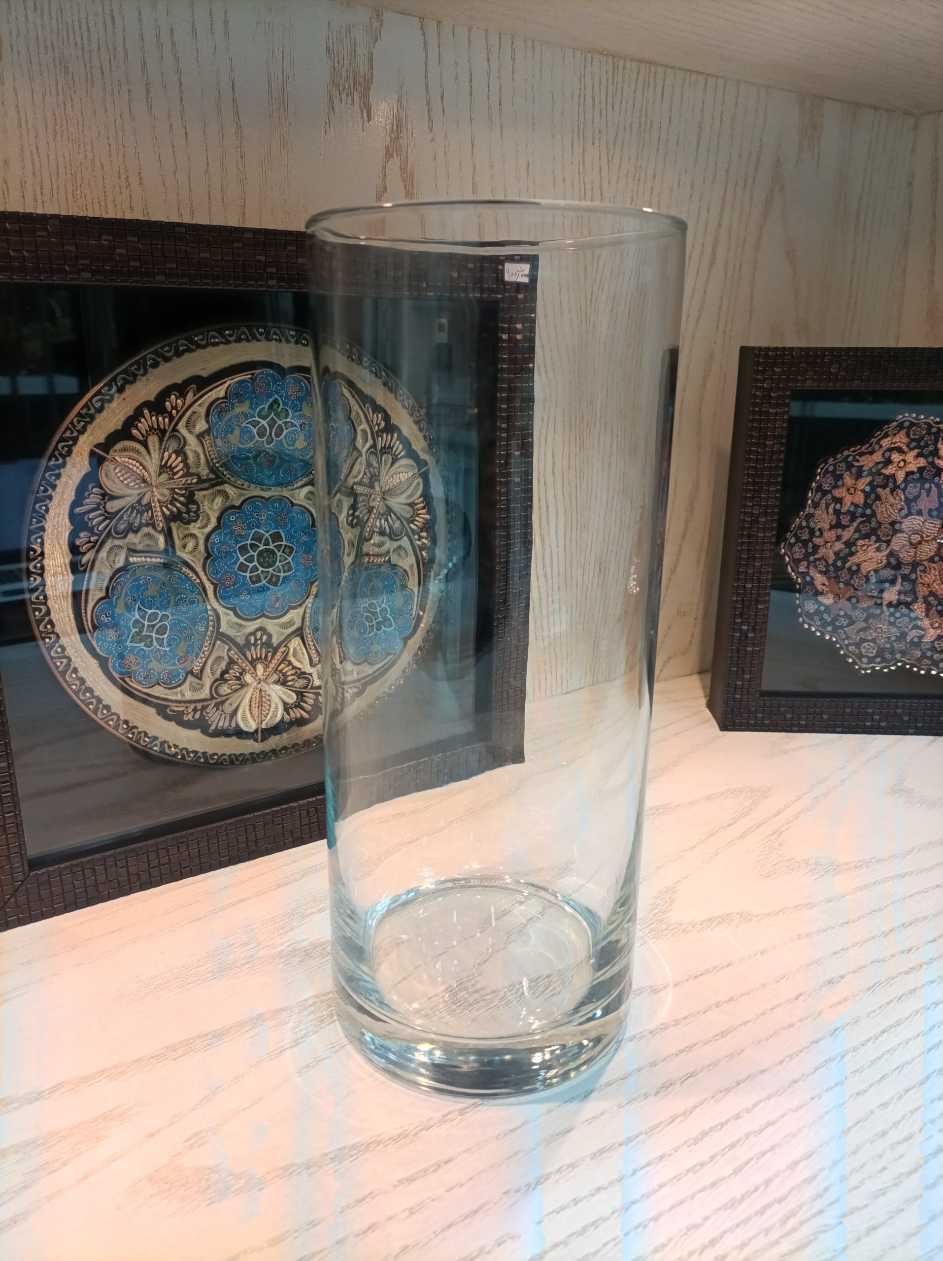 گلدان شیشه ای استوانه ای flora کد F-0027