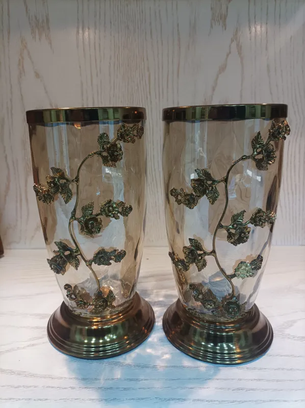 گلدان استوانه ای کوتاه