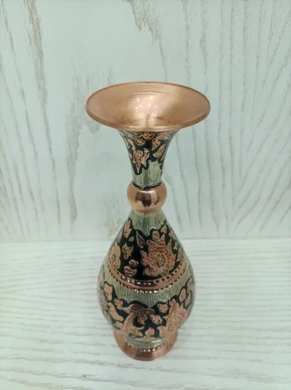 گلدان 25cm نقره کوب