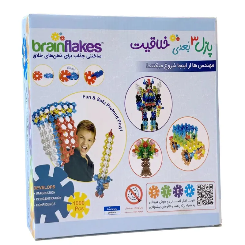 پازل سه بعدی 1000 تکه brain flakes