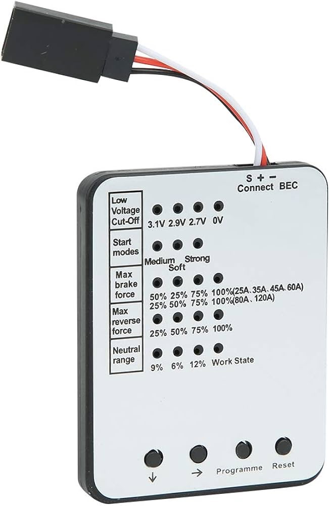 برنامه ریز کارت کنترل  RC برای ماشین کنترلی