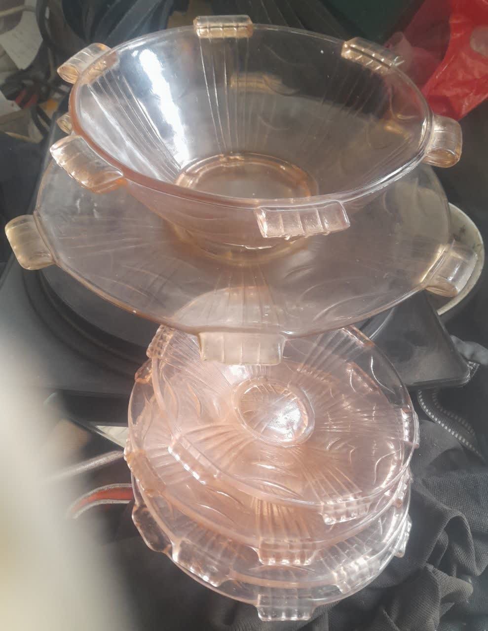 زیر ورو سه بشقاب کوچیک