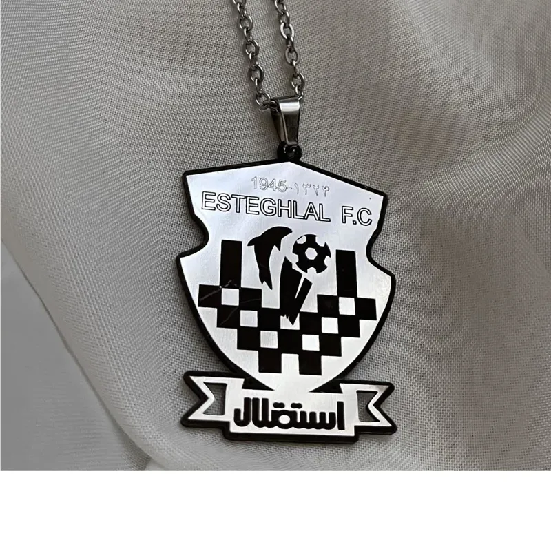 گردنبند استیل فوتبالی تیم استقلال
