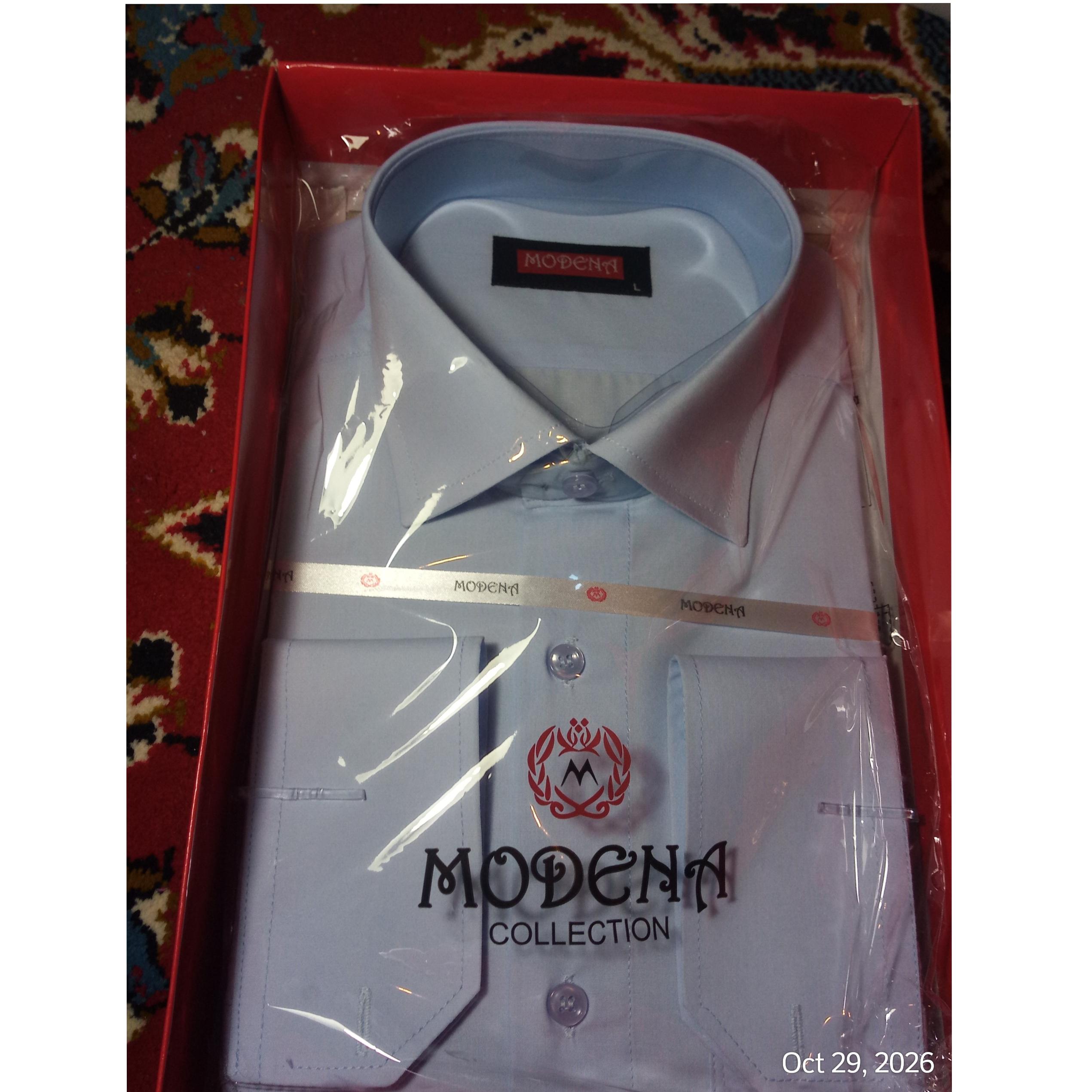 پیراهن آبی رنگ modena