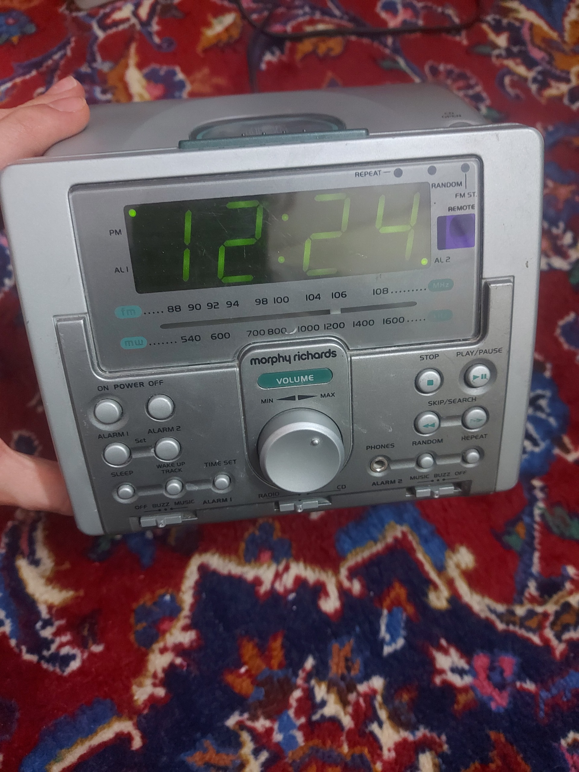 رادیو ساعتی سیدی خور اصلی قدیمی