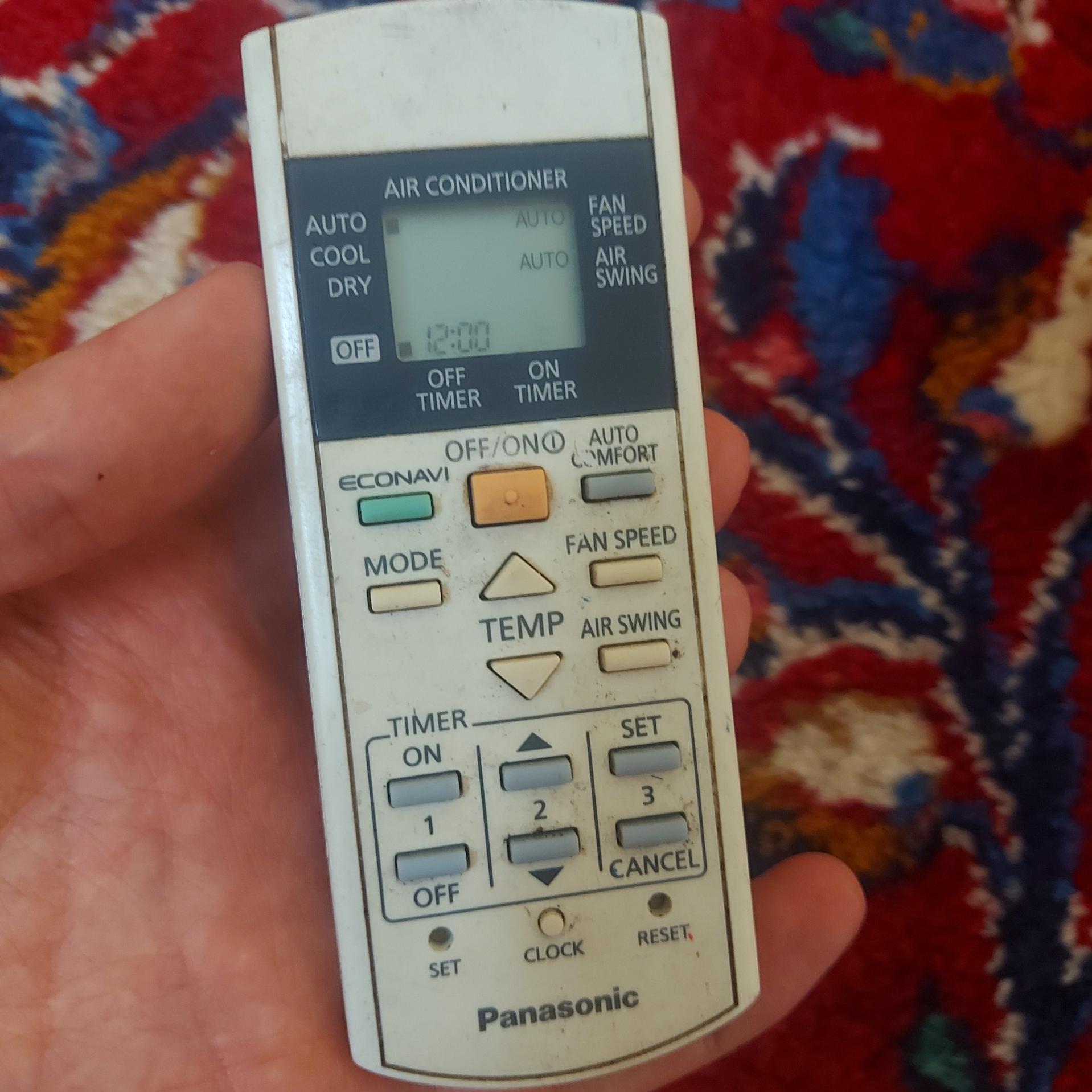 ریموت کنترل کولر گازی پاناسونیک