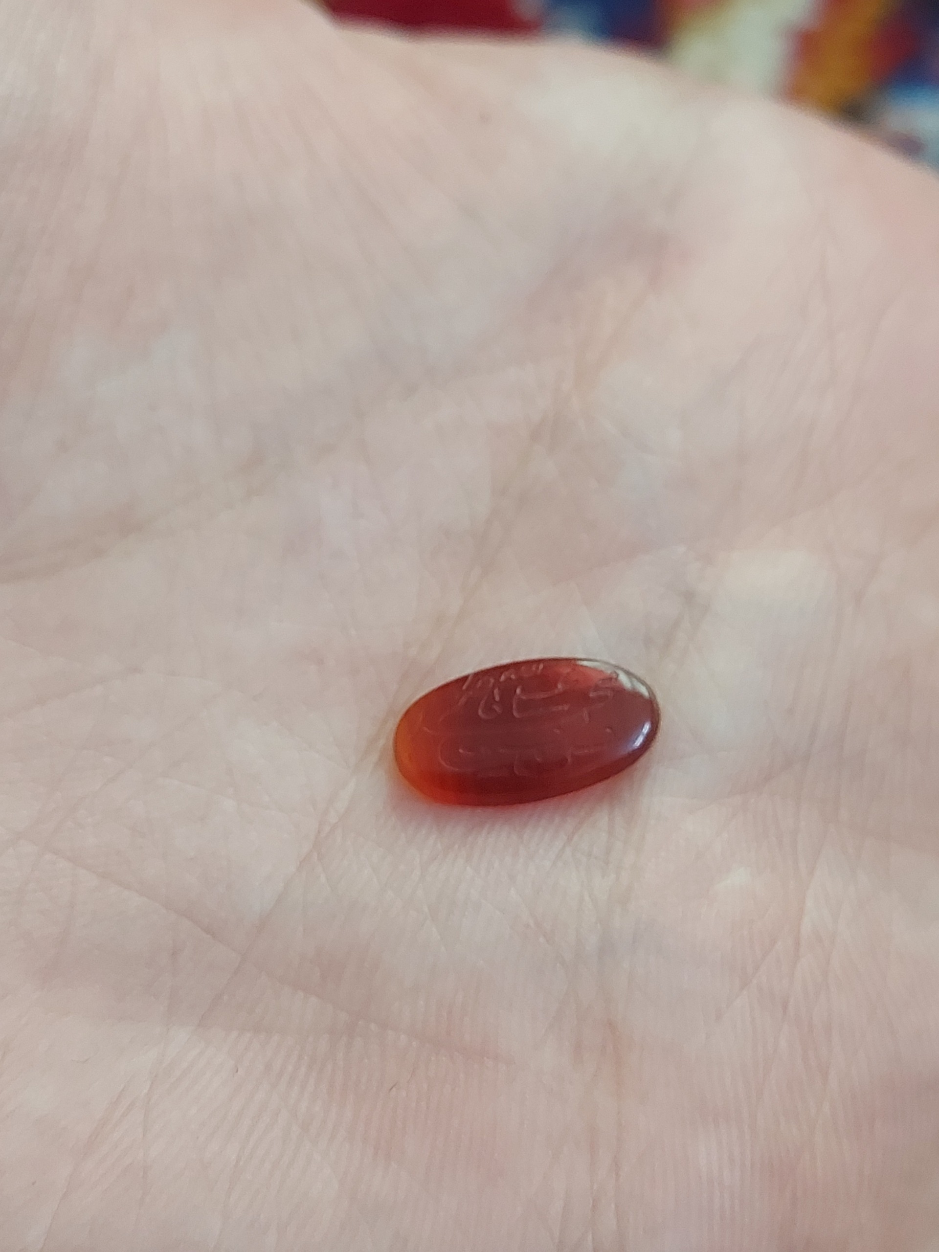 نگین عقیق خط پنج تن