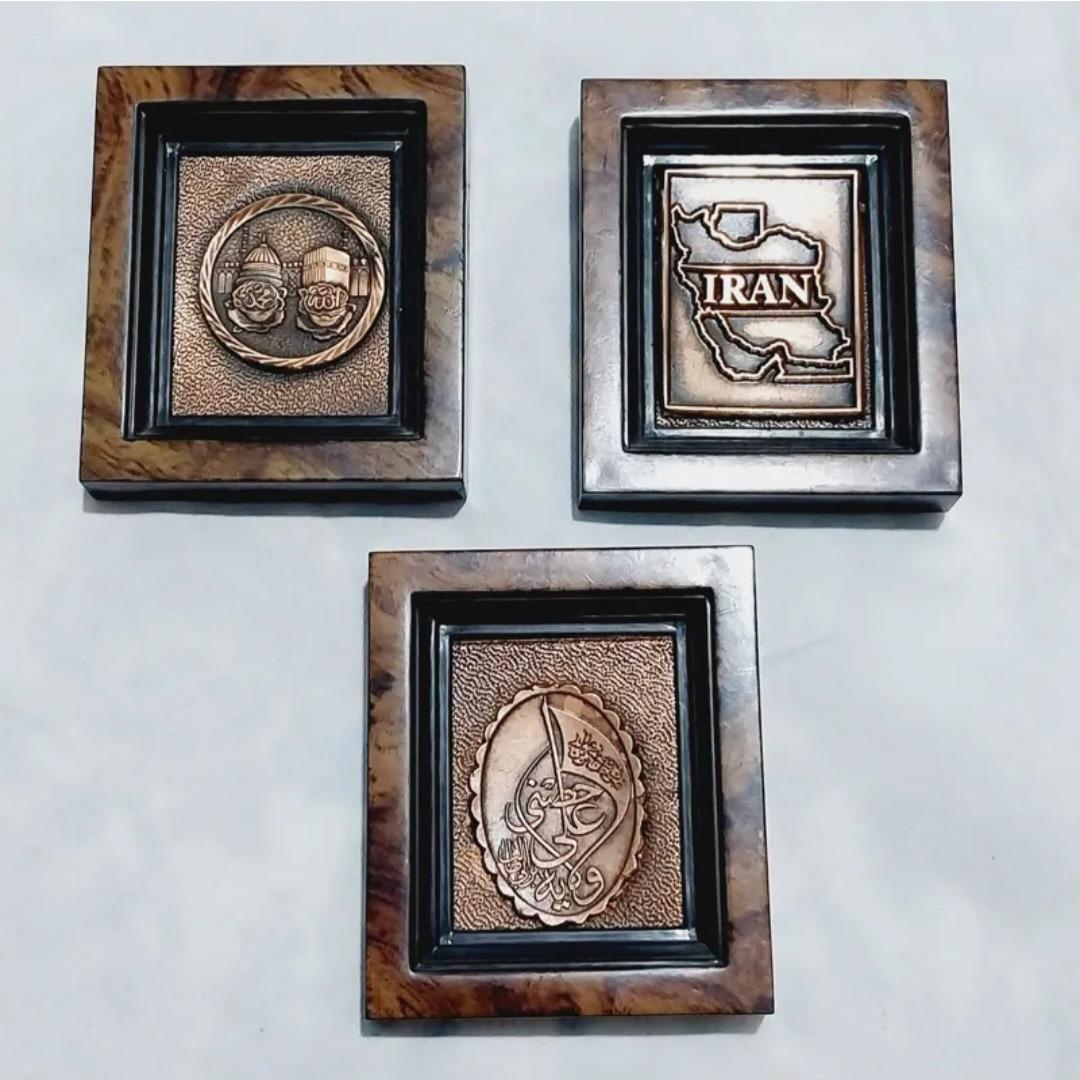 تابلو مسی نقش برجسته کوچک 3 عدد