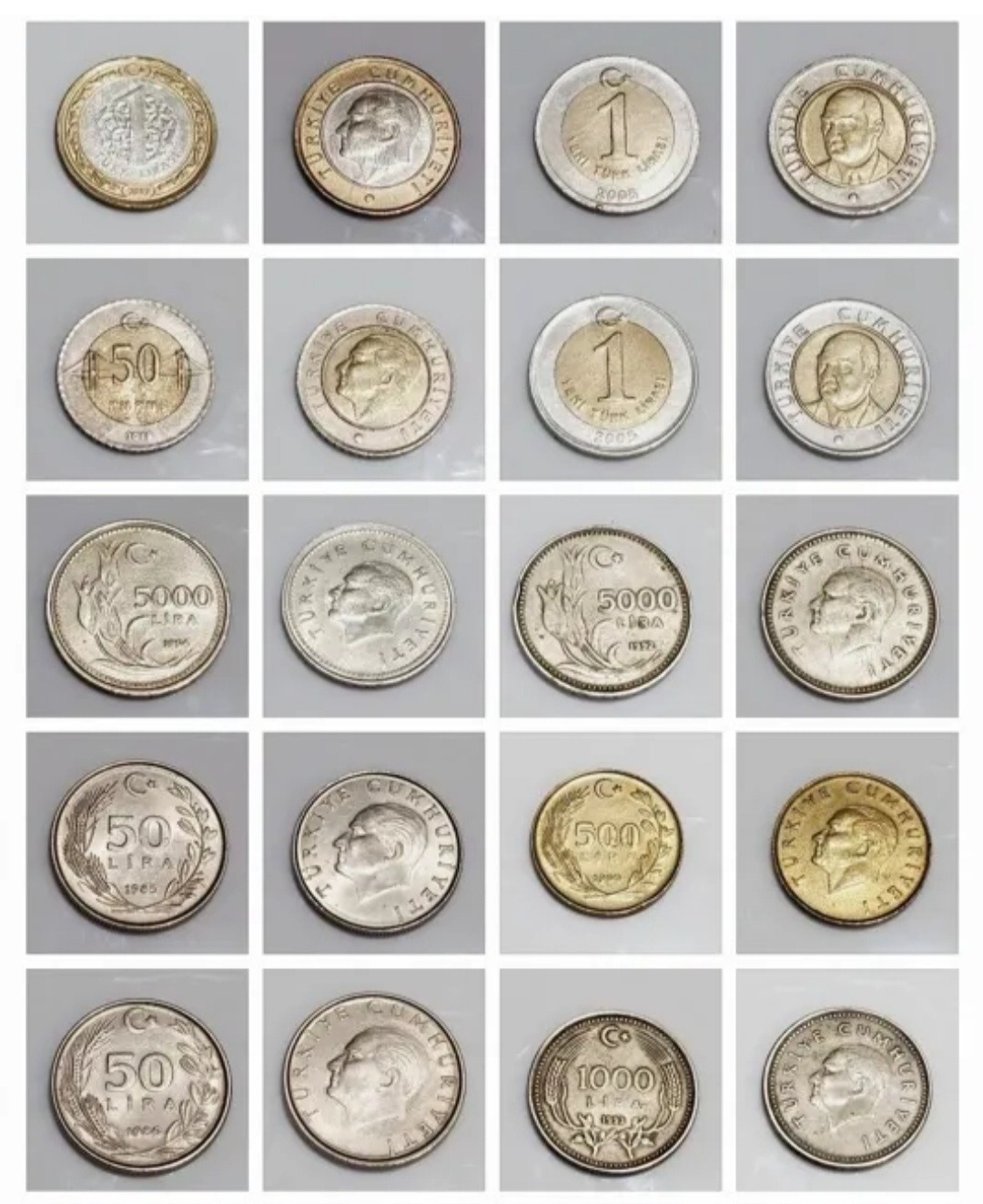 سکه ست 20 تایی ترکیه زیبا و کمیاب