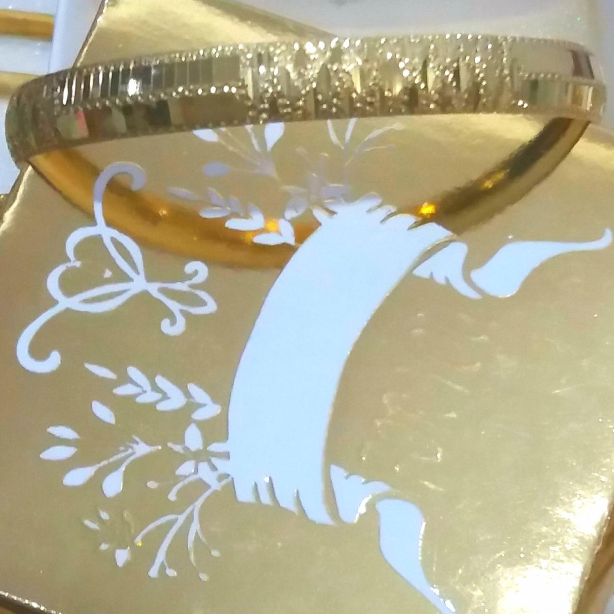 النگوی نقره عیار 925 روکش طلا دستبند حلقه