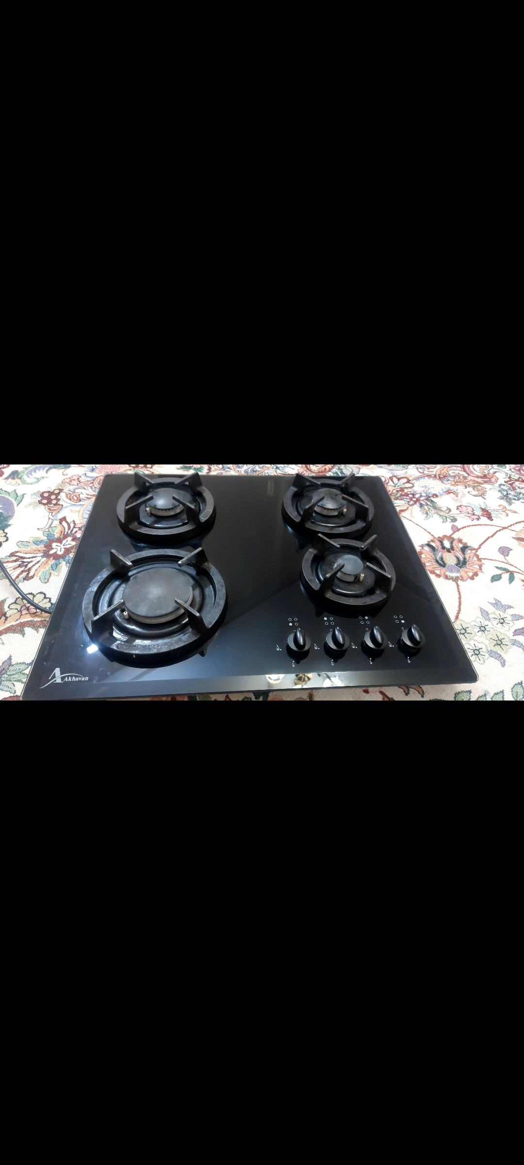 اجاق گاز 4 شعله رو میزی شیشه ای (اخوان اصلی)