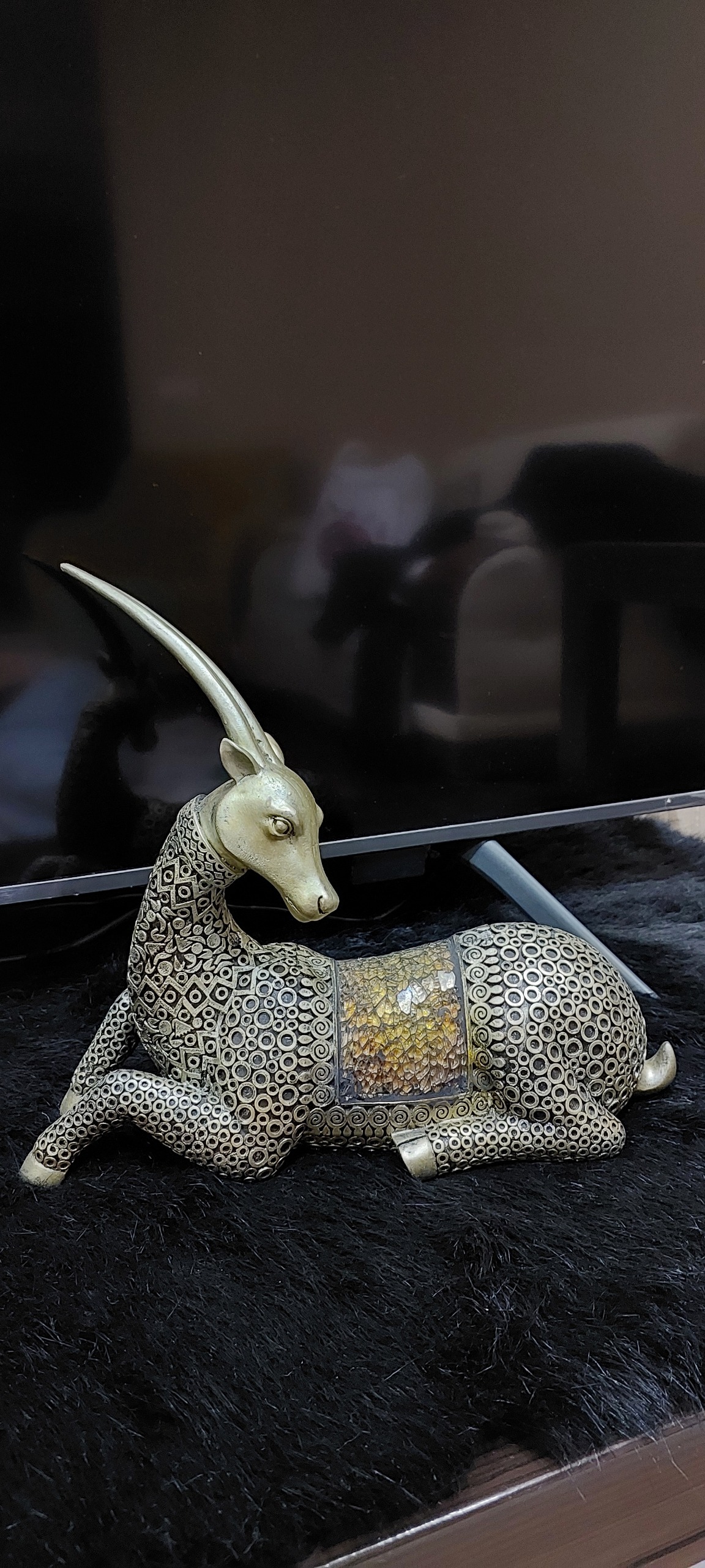 گوزن رومیزی دکوری قدیمی