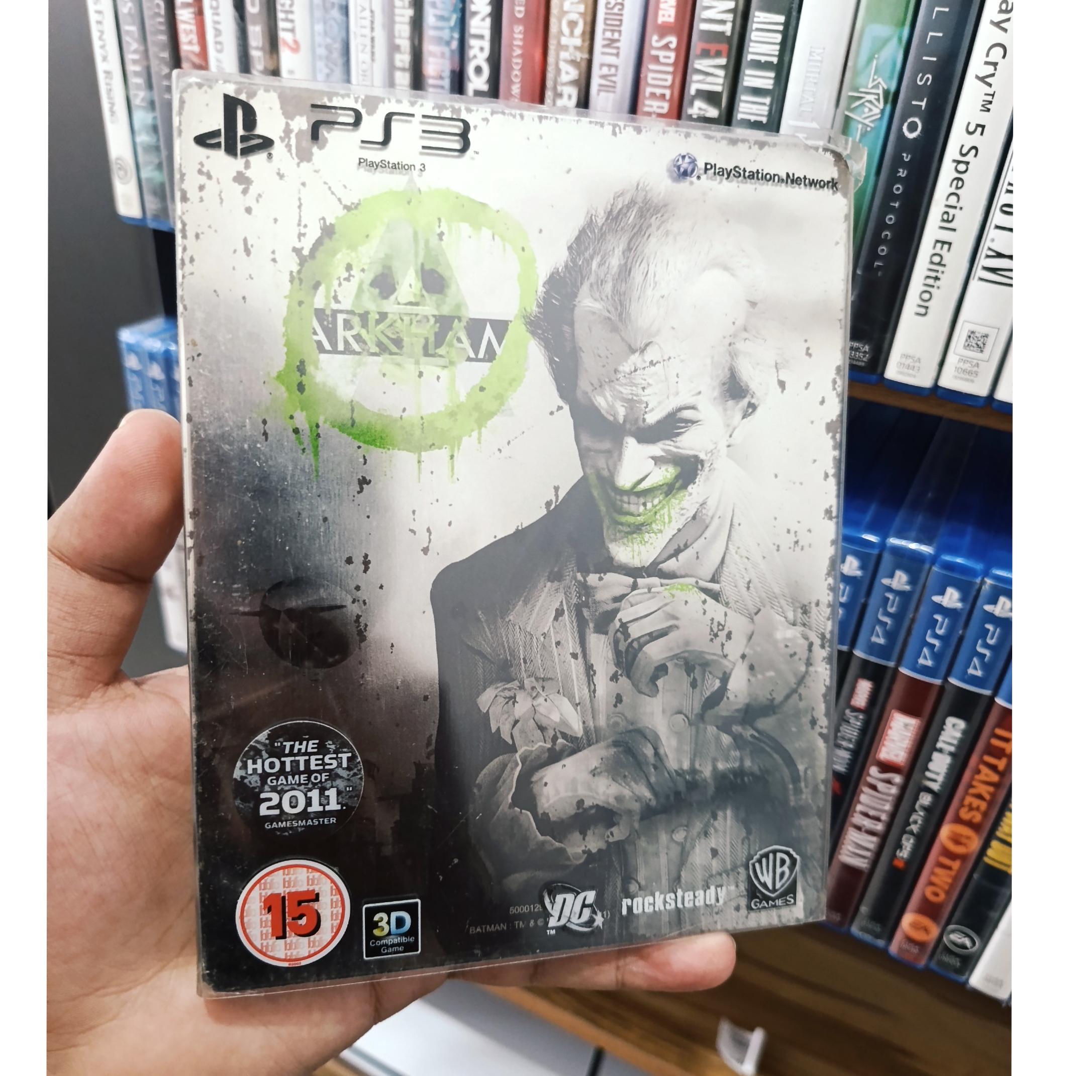 Batman Arkham steelbook ps3 کارکرده درحد