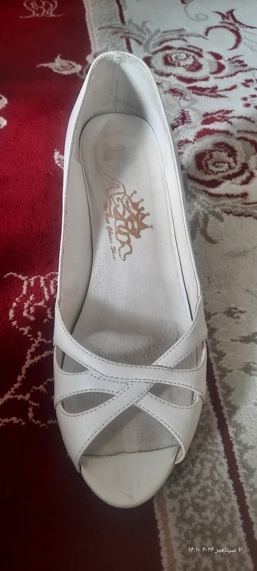 کفش پاشنه بلندچرم سایز39