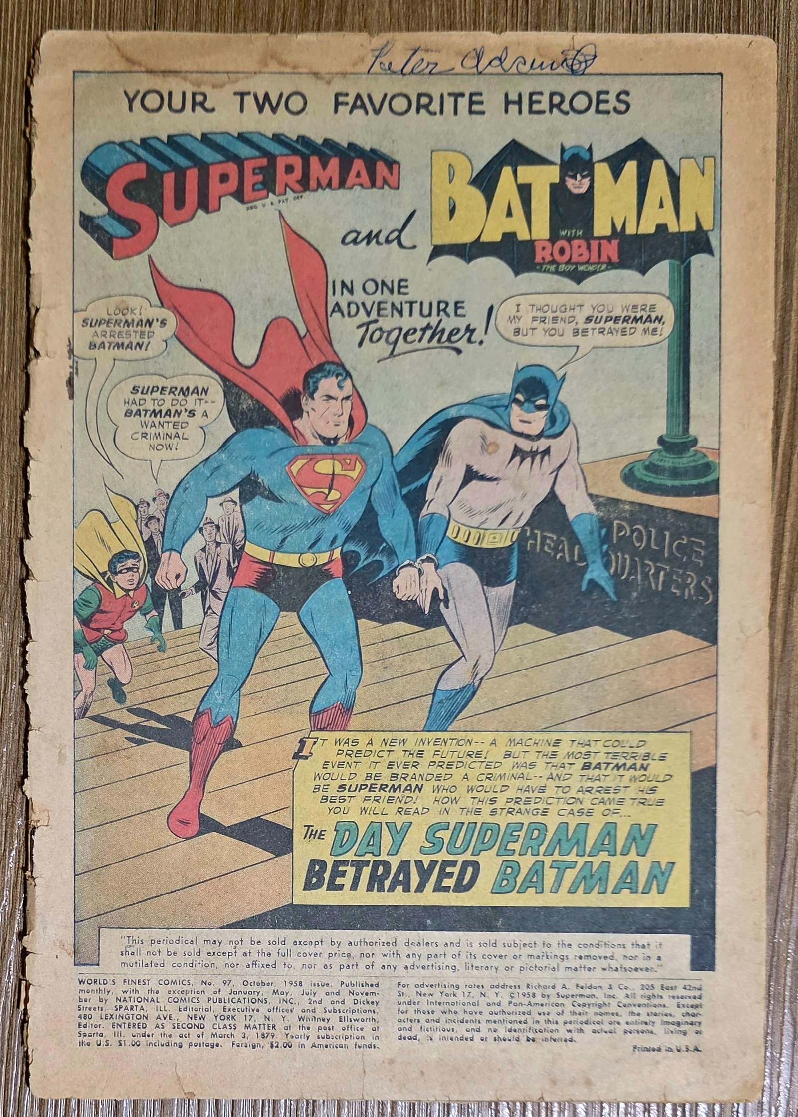 شماره 97 مجله Worlds Finest Comics