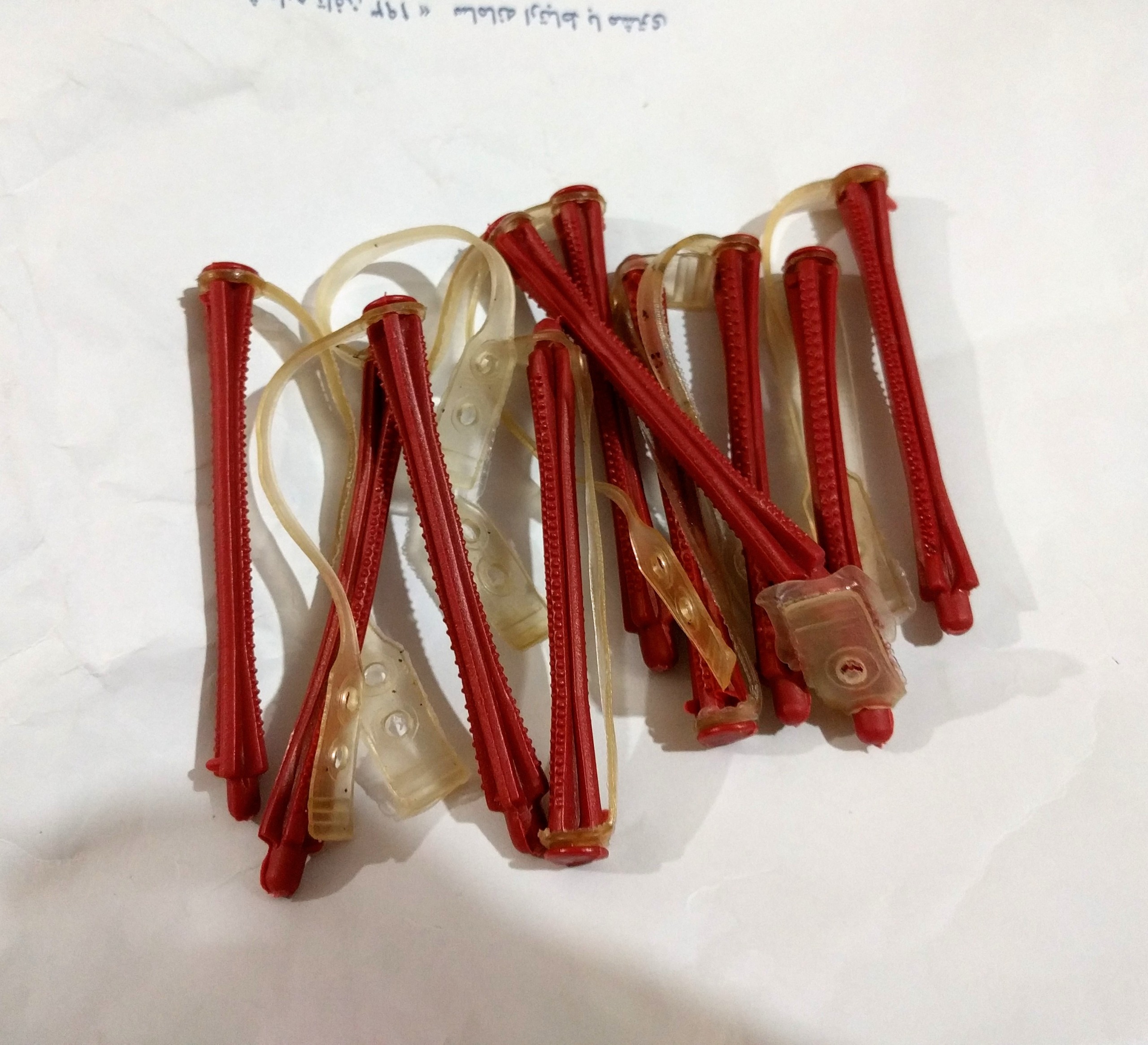 10 عدد بیگودی کشی سایز ریز و لاک سبزآبی