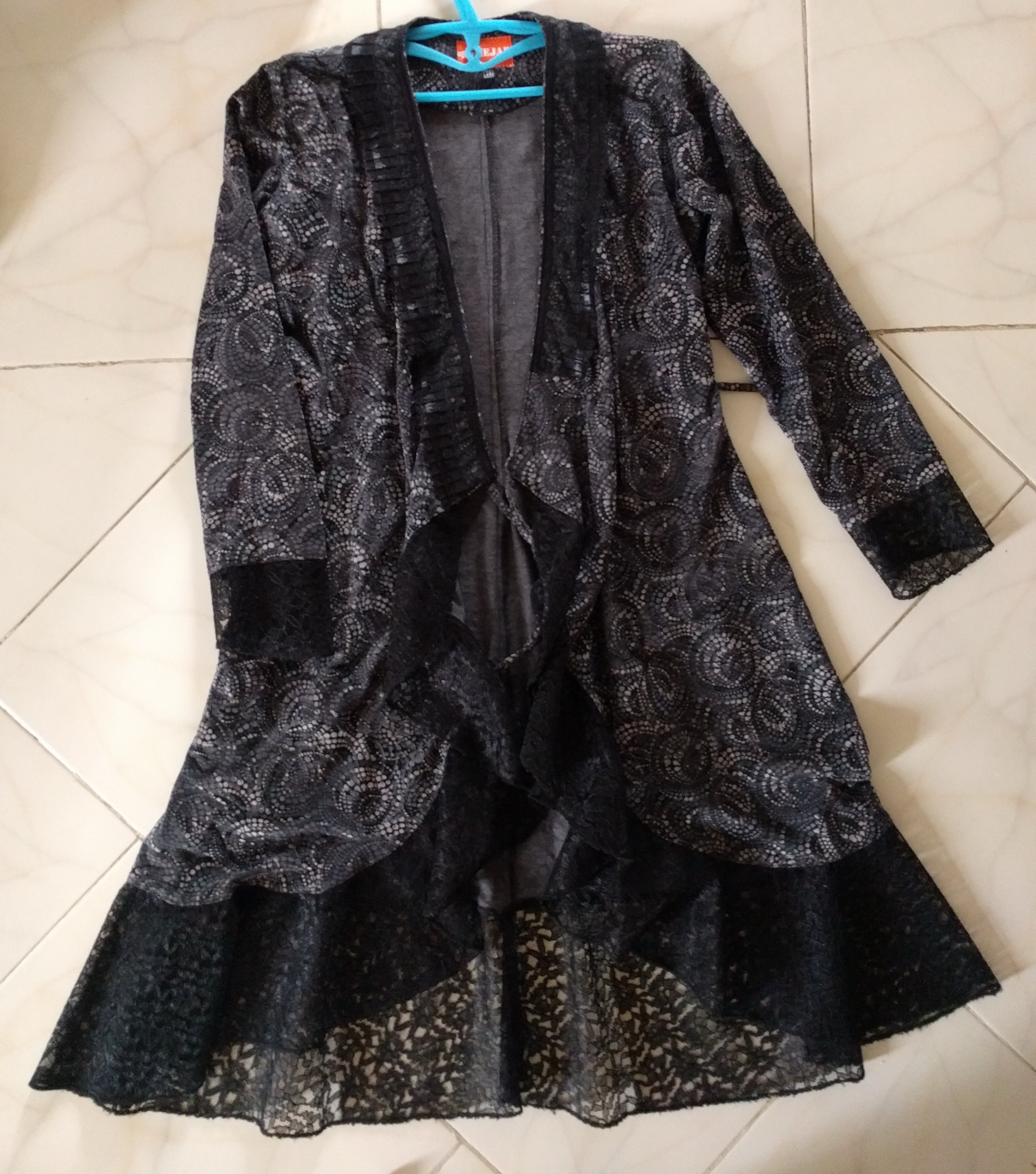 مانتو مجلسی گیپور دوزی عروسکی شیک و پرنسسی