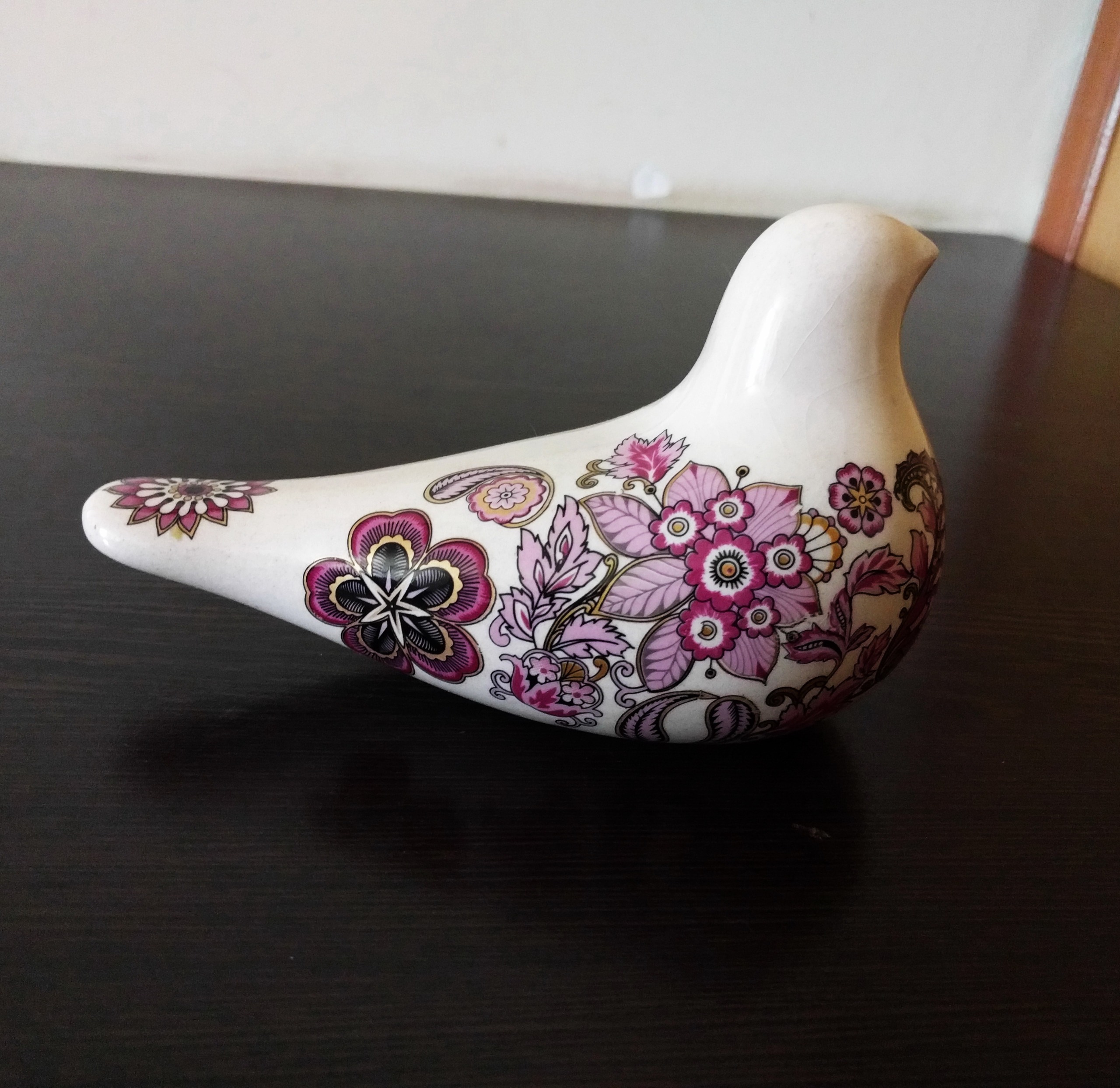 مجسمه دکوری پرنده سفالی رومیزی