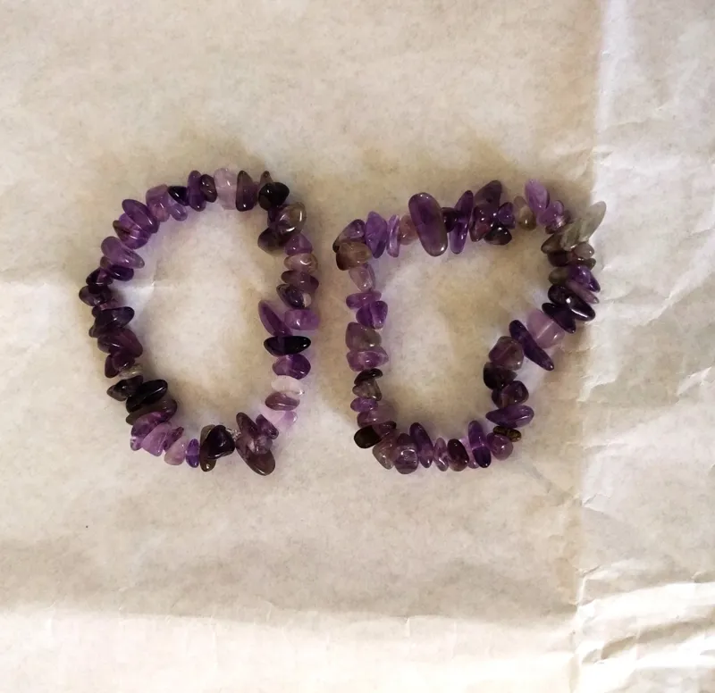 دستبند آمیتیست 2 عدد با هم