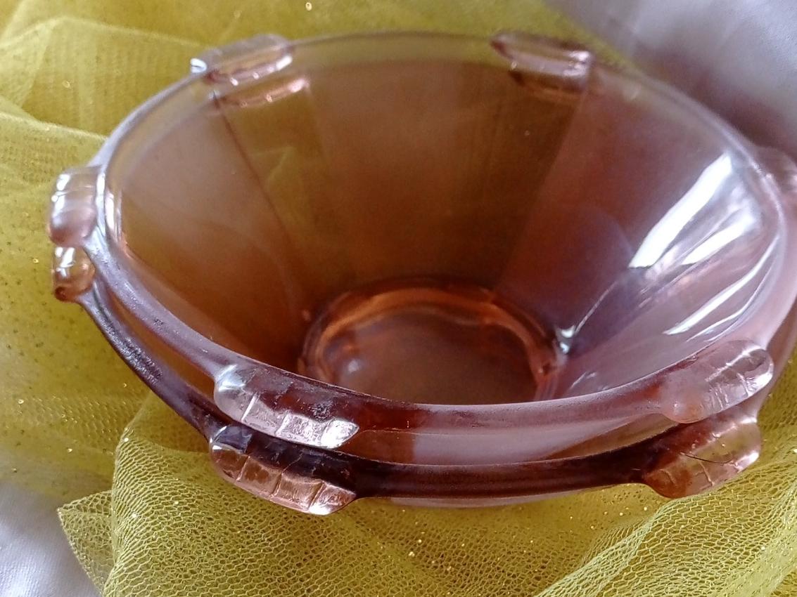 پیاله صورتی قدیمی دو عددی