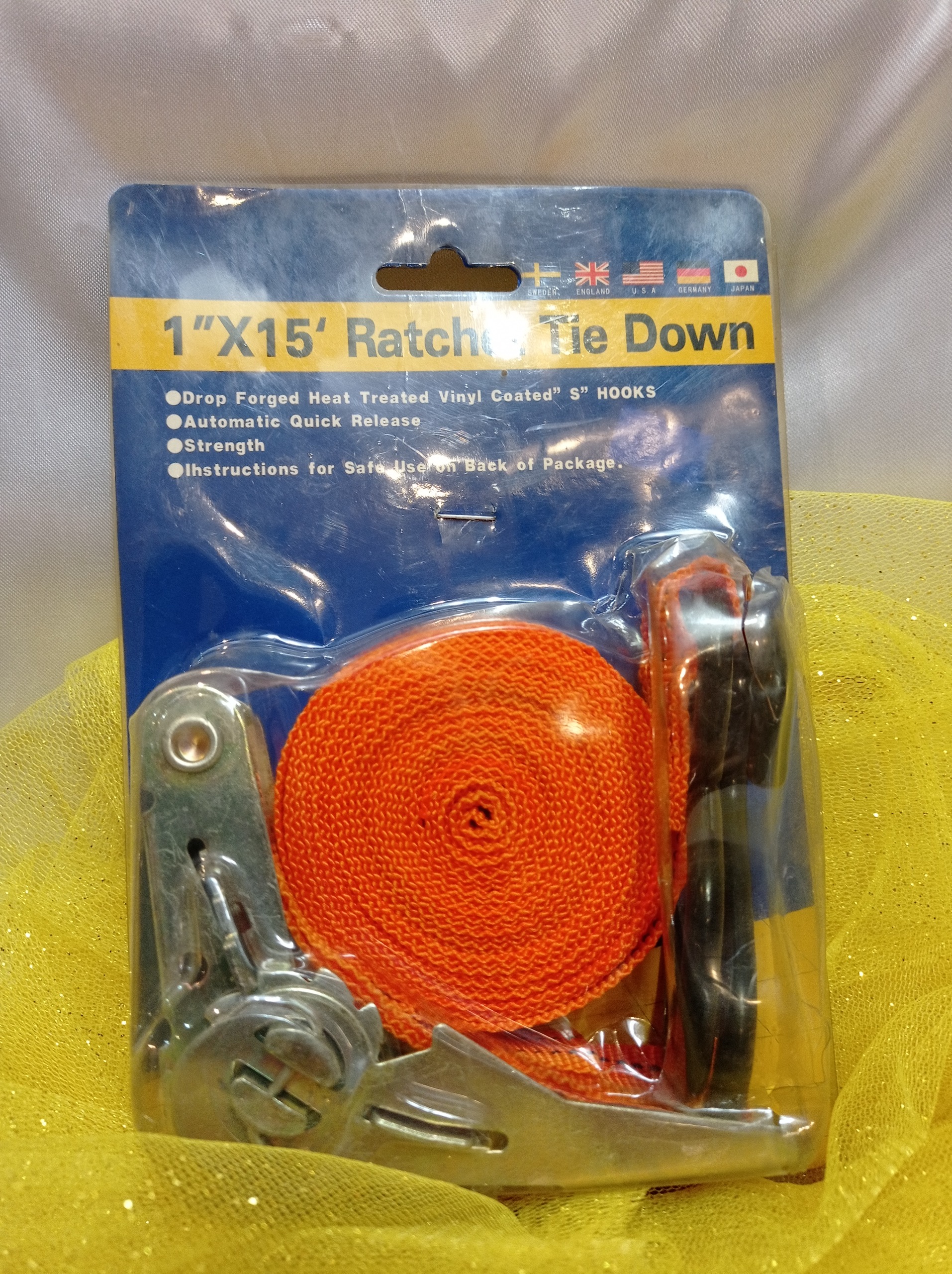 تسمه کش جغجغه ای 4 متری با عرض 2/5 ( کد 22 )