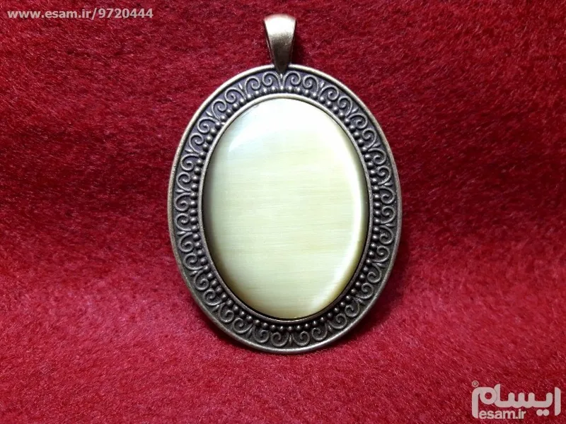 مزایده گردن آویز چشم گربه فاخر درجه یک