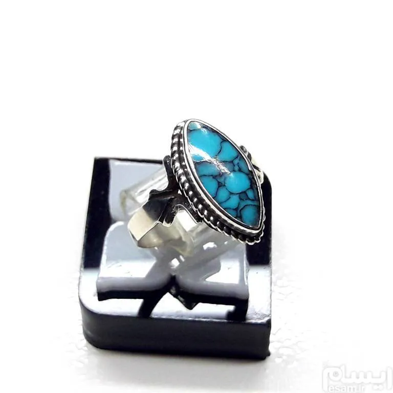 مزایده انگشتر فیروزه طرح نیشابور درجه 1فاخر