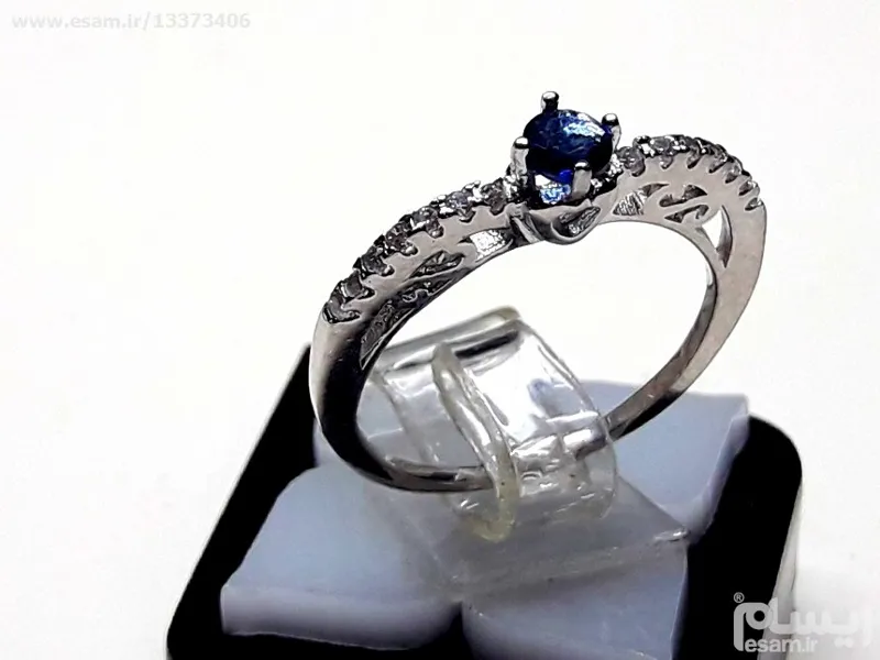 مزایده انگشتر نگین کاری شده تایلندی دستساز