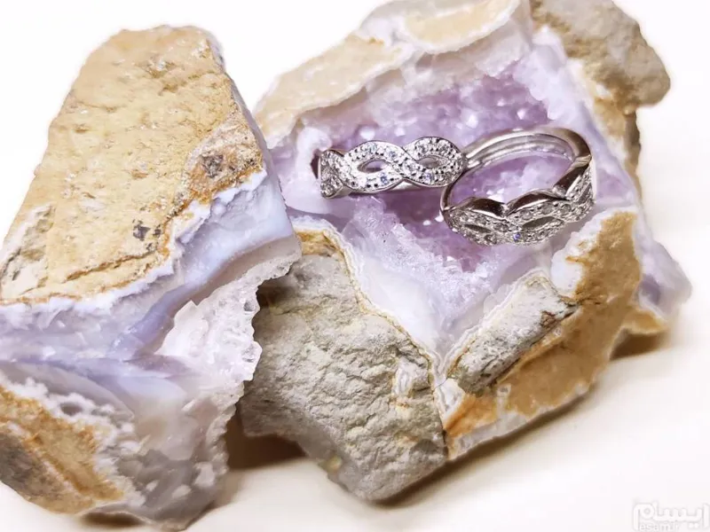 گوشواره نقره خارجی آب طلاسفید دستساز مشابه طلا