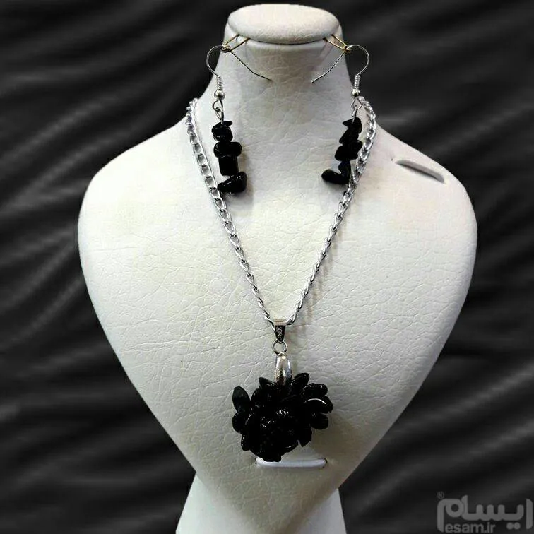 مزایده نیم ست عقیق اونیکس فوق العاده زیبا