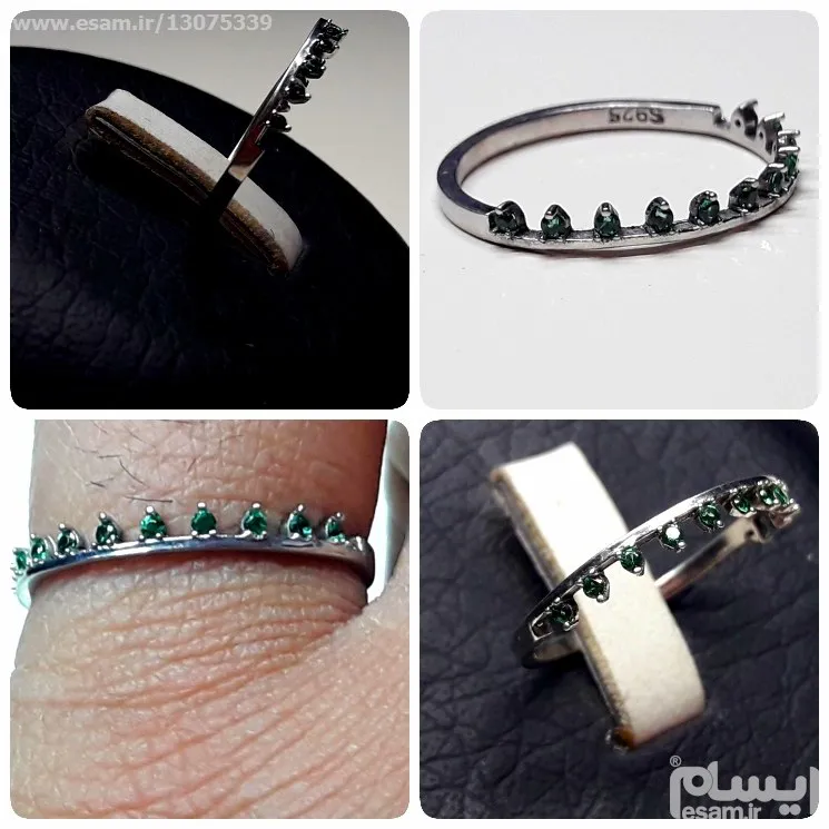 مزایده حلقه نقره دستساز درجه یک