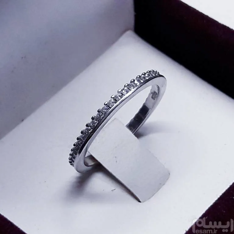 مزایده حلقه تمام دستساز تایلندی نگین کاری