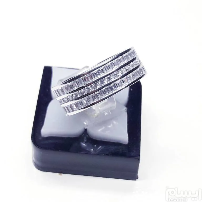 مزایده حلقه تایلندی تمام دستساز نگین کاری