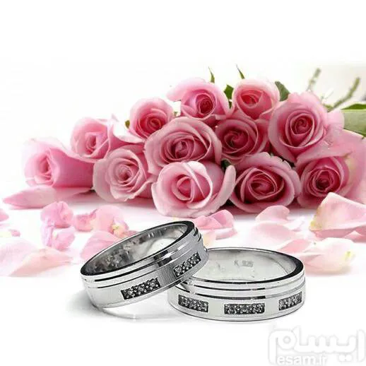 حلقه ست نقره دستسازبا آبکاری آب طلاسفید فاخر