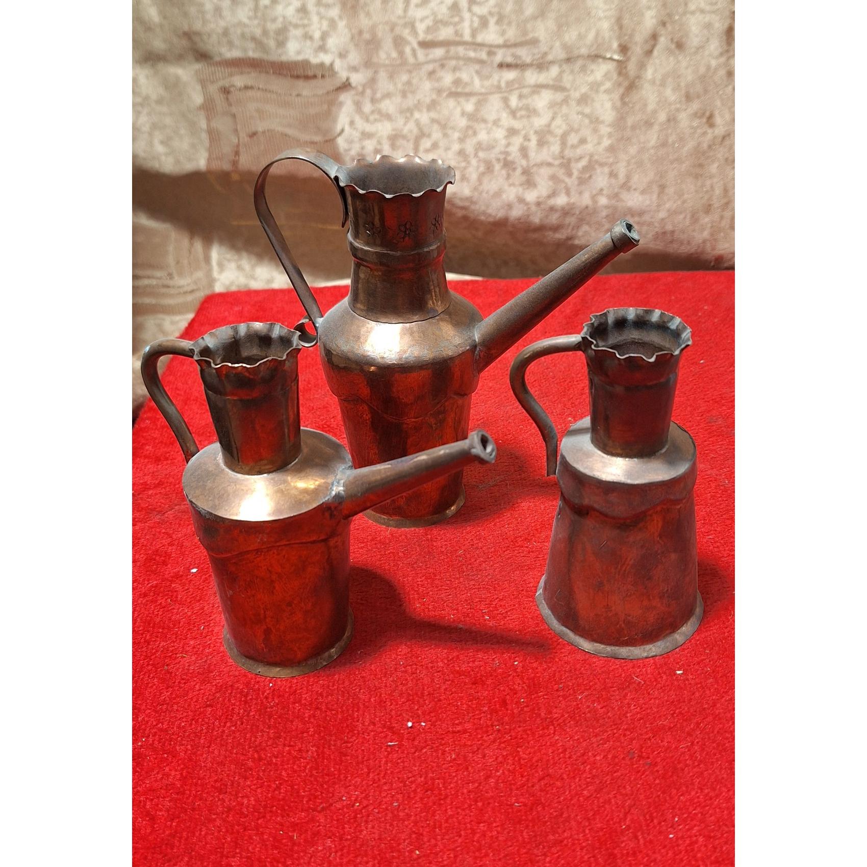 3عدد افتابه مسی انتیک