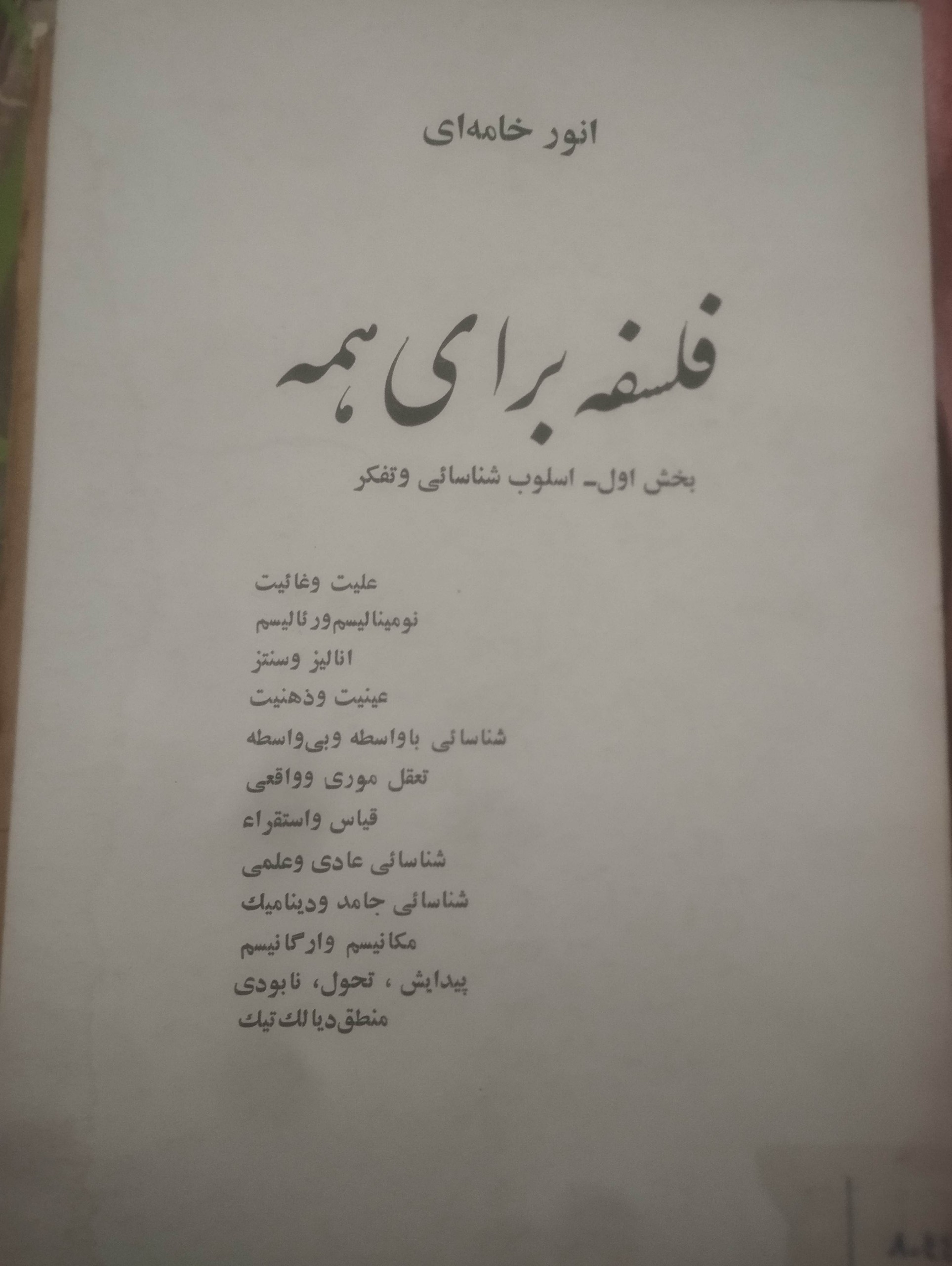 فلسفه برای همه نور خامهای