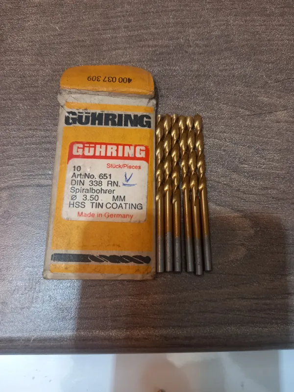 مته 3/5 HSSگورینگ طلایی بسته7 عددی