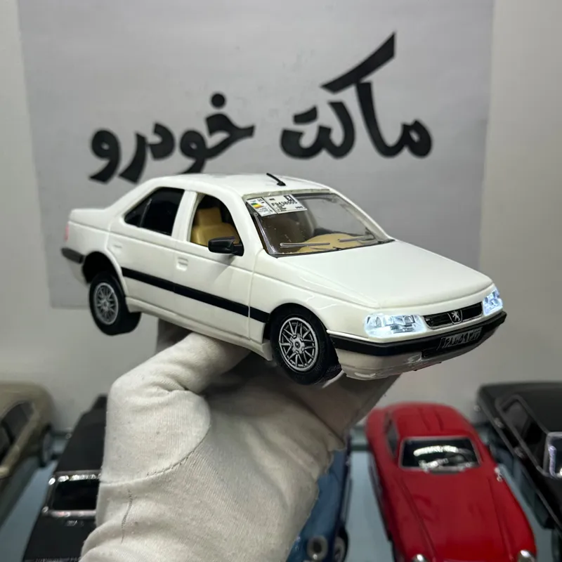 ماکت ماشین پژو SLX شوتی چراغدار سفید