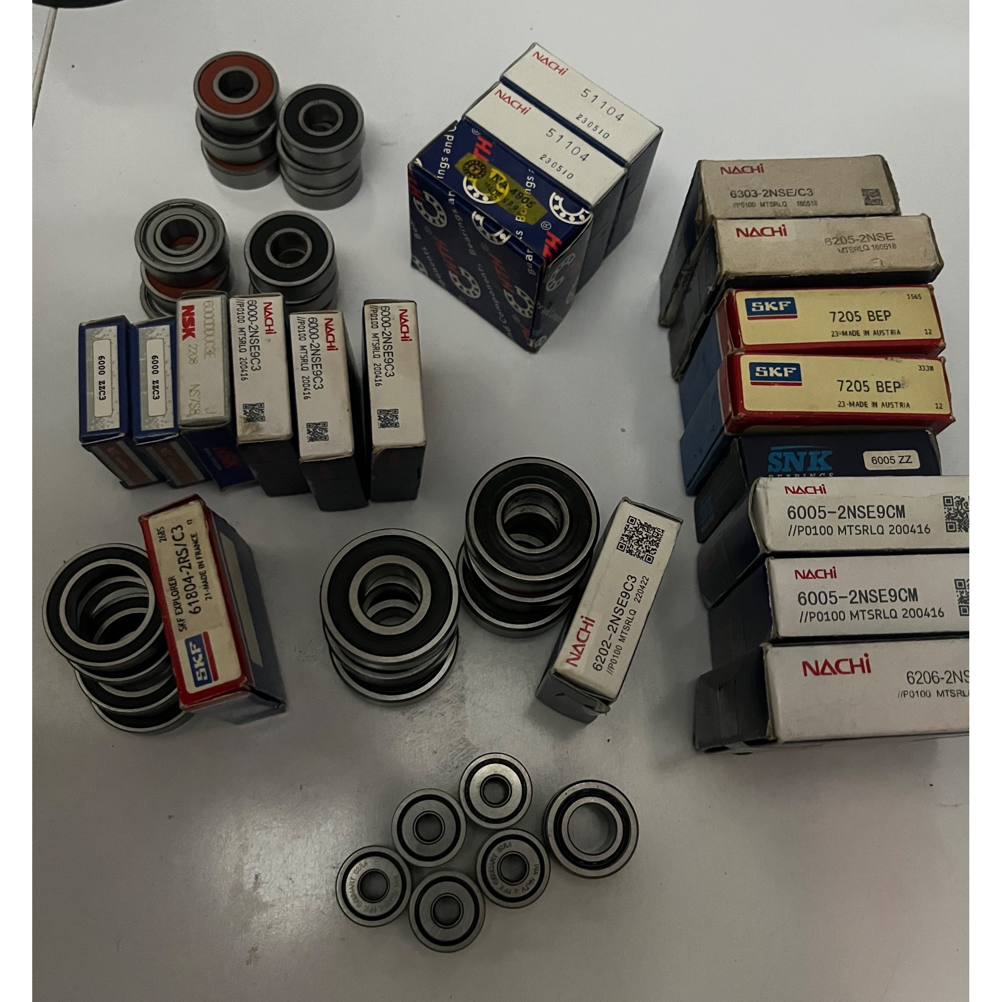 47 عدد بلبرینگ مختلف