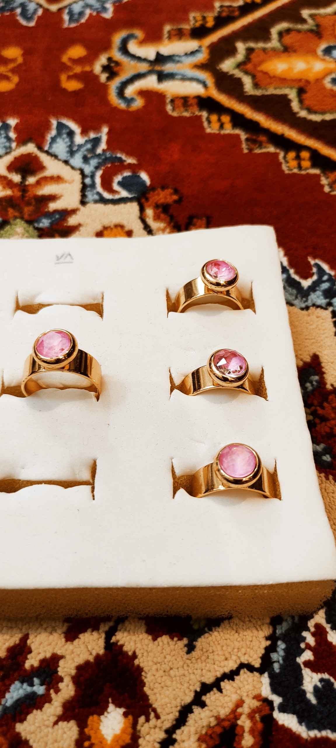 انگشتر نگین دار فری سایز