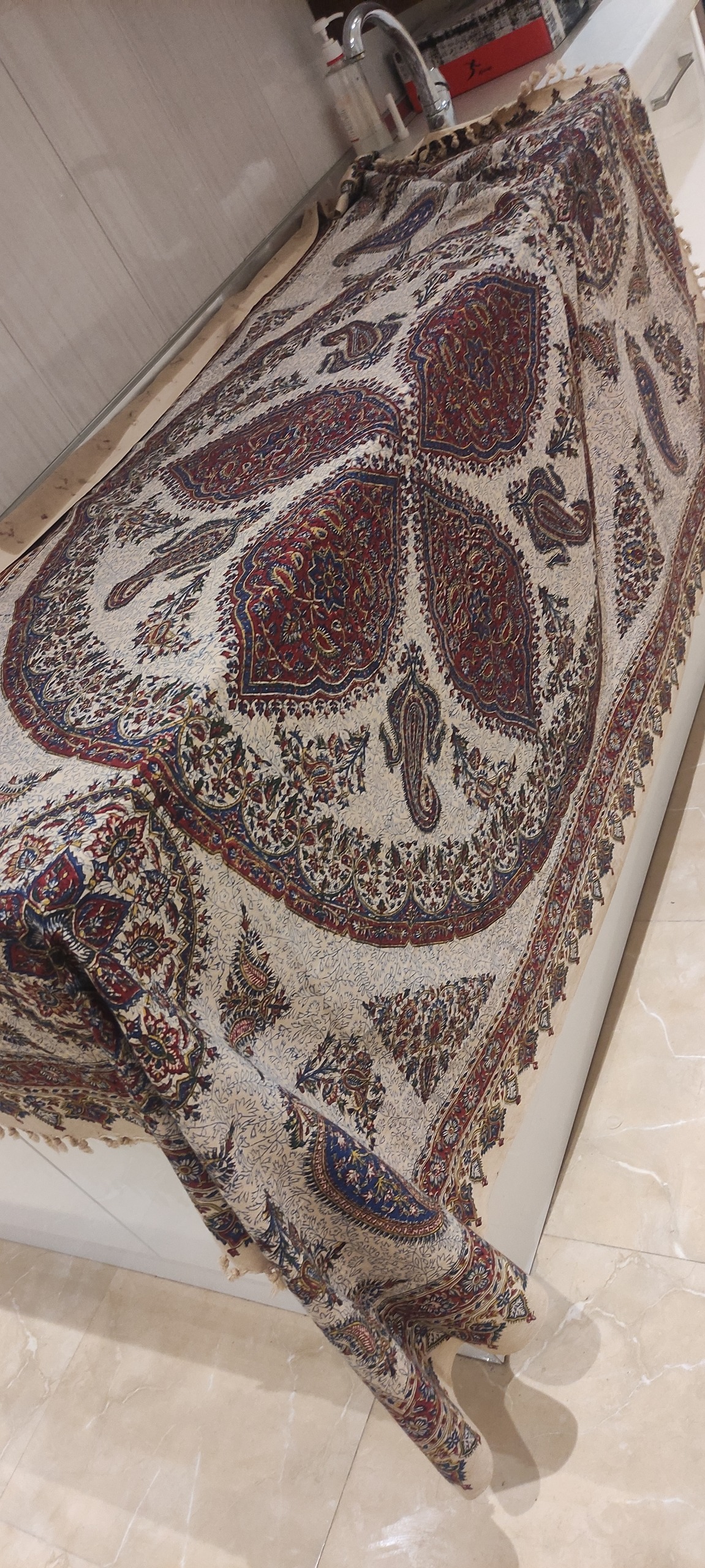 رومیزی قلمکار بزرگ درجه یک