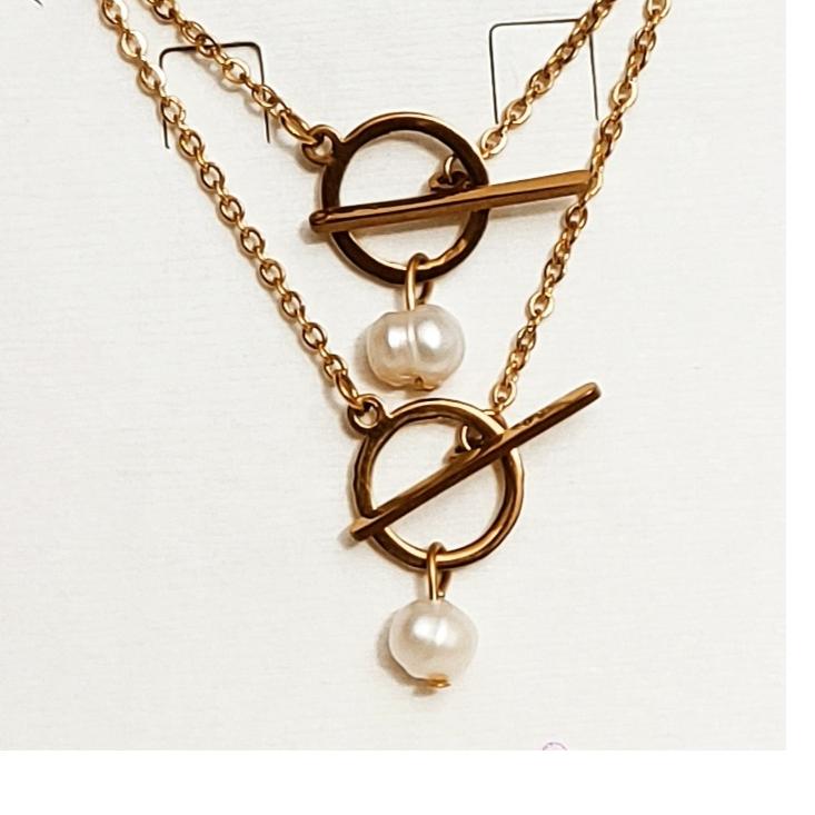 نیم ست زیبای مروارید پرورشی اصل