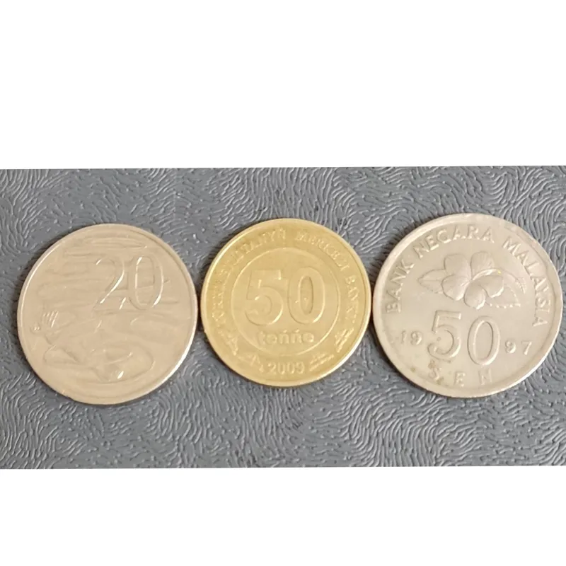 3 عدد سکه استرالیا و ترکمنستان و مالزی