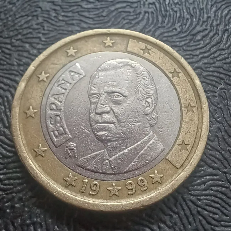 سکه 1 یورو اسپانیا 1999 کمیاب کلکسیونی