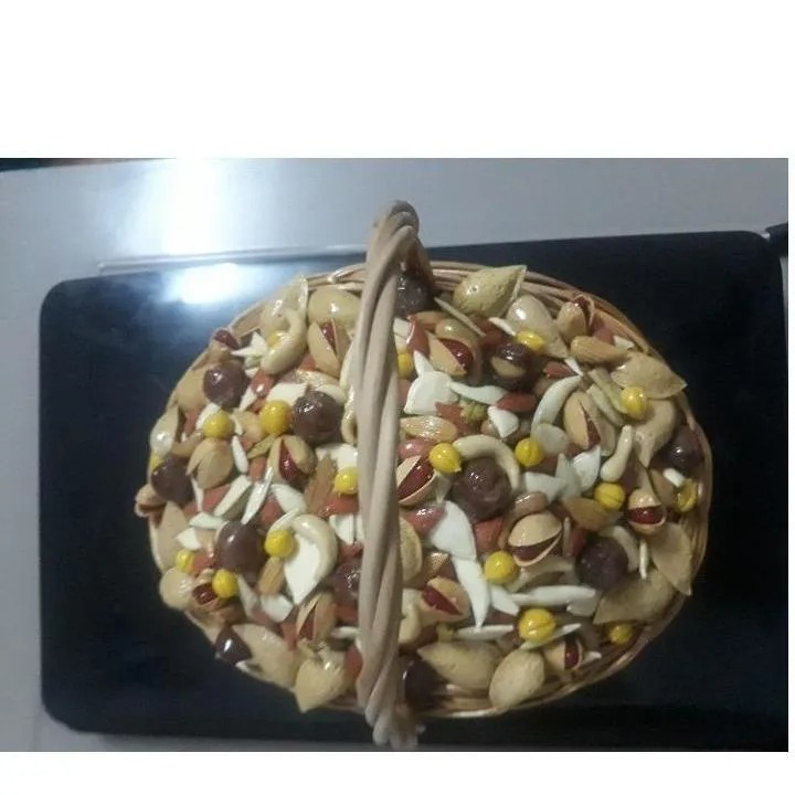 سبد کامل آجیل گل چینی بسیار زیبا