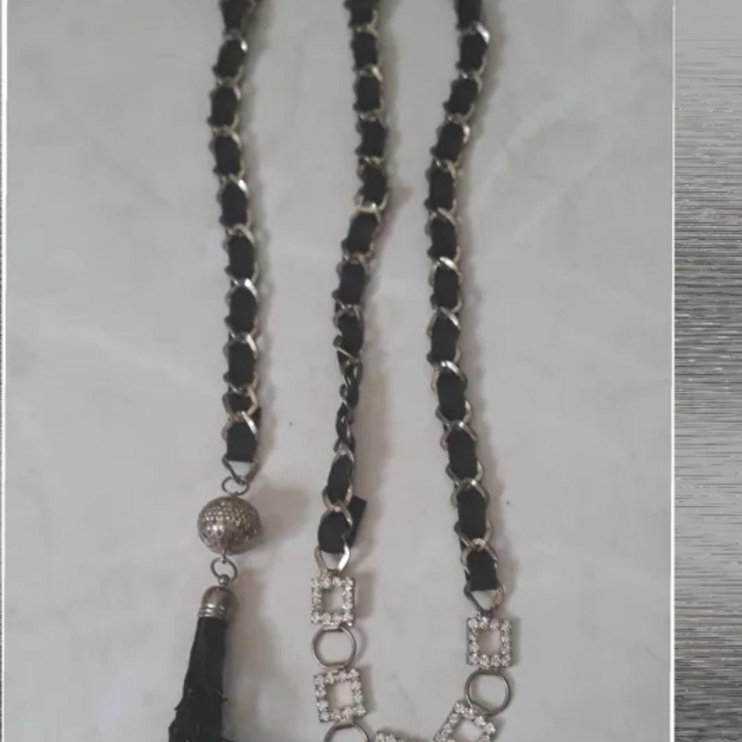 کمربند لباس نگین دار  فلز دار زیبا