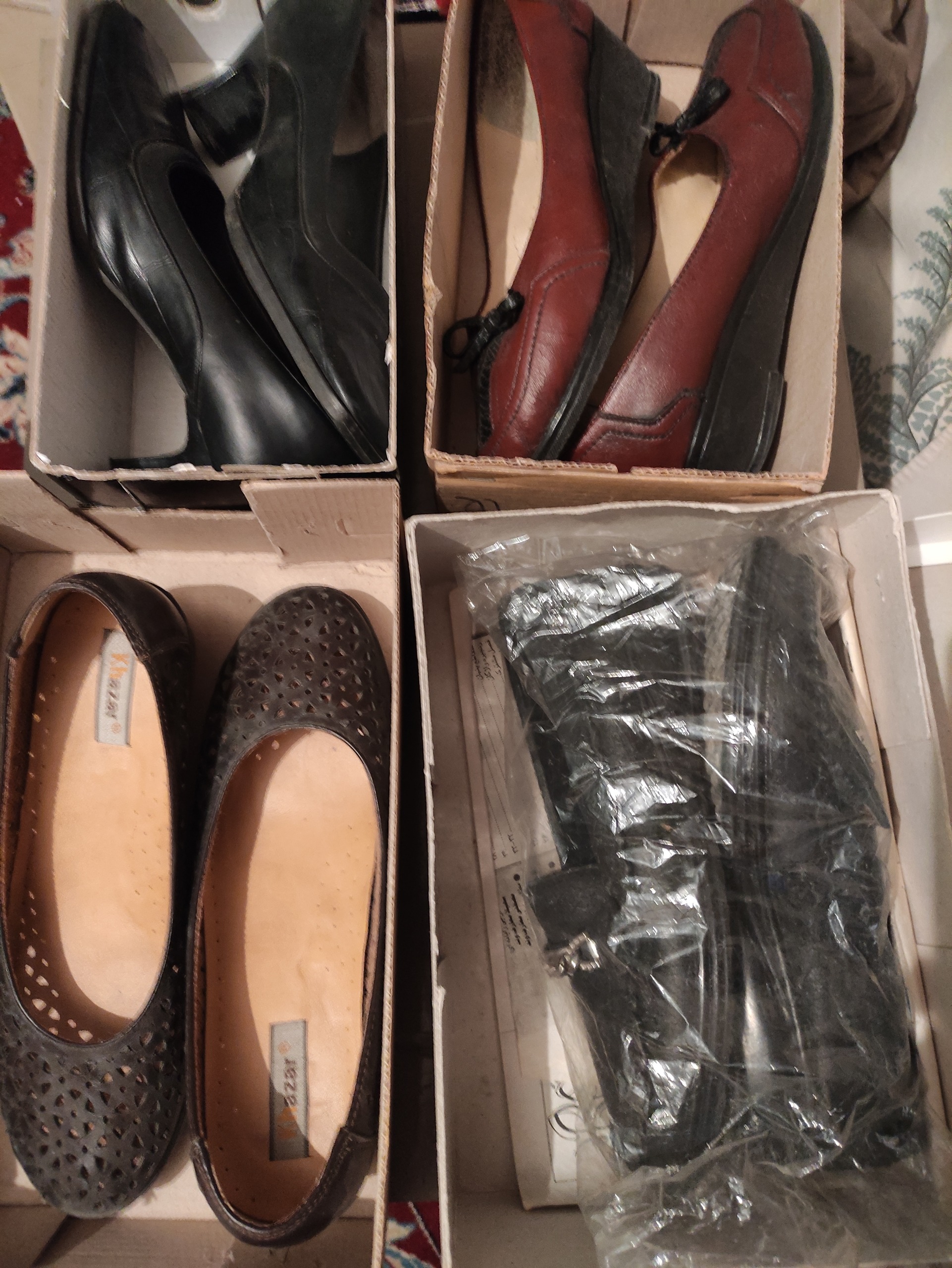 چهارجفت کفش چرم طبق توضیح