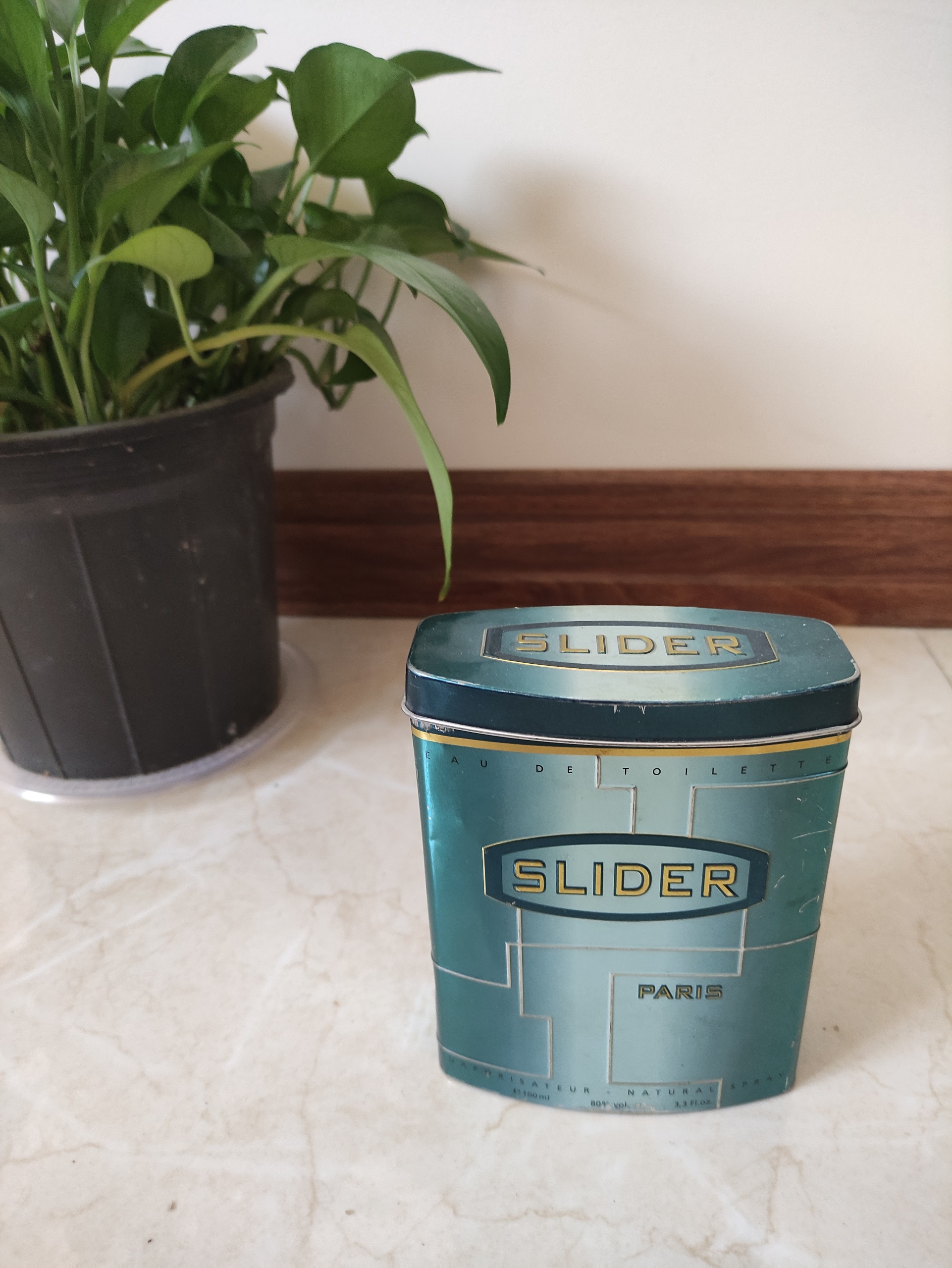 جعبه فلزی خالی ادکلن اسلایدر اصل