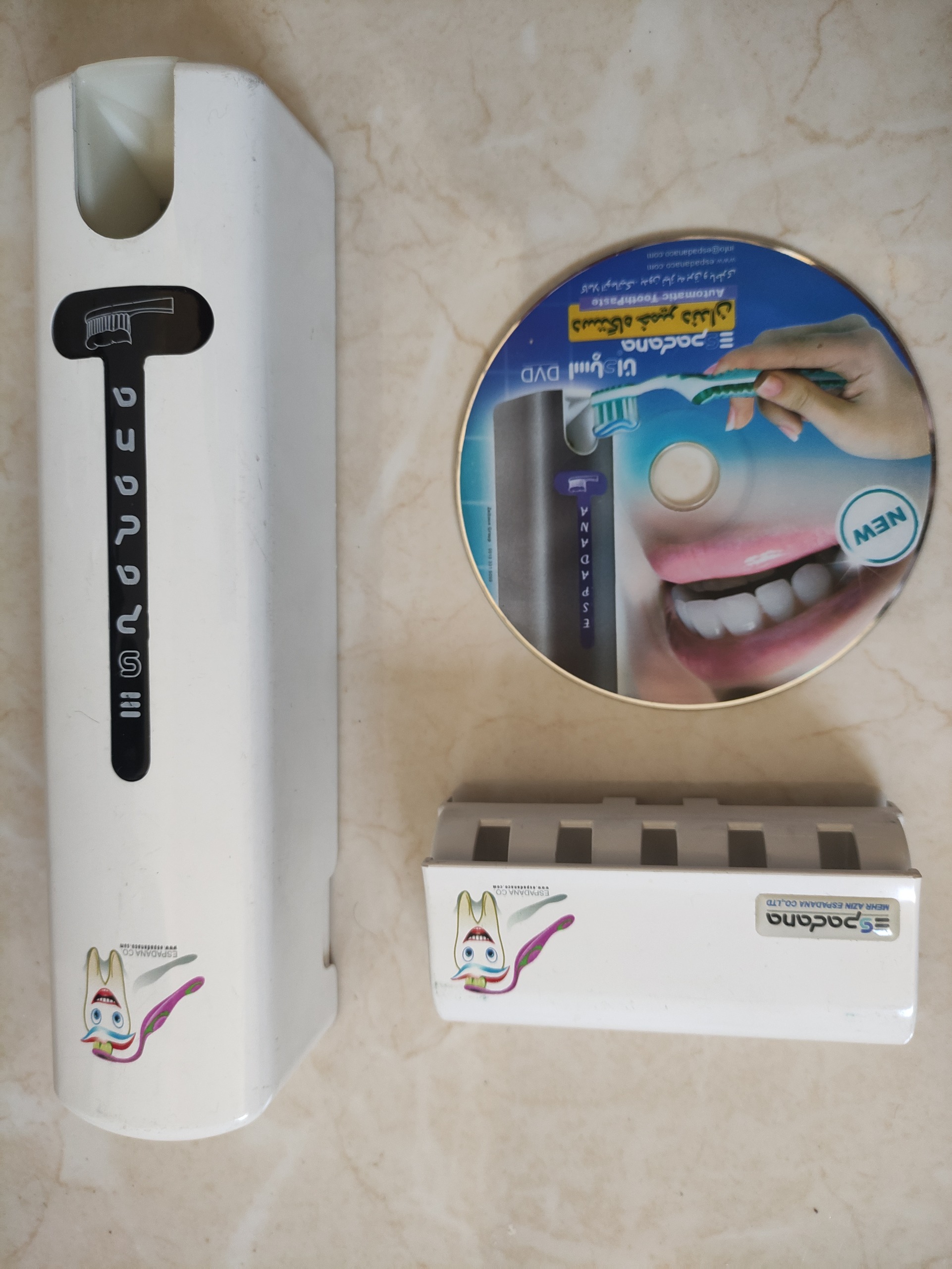 جا مسواکی و جا خمیردندان اصلی اسپادانا طبق توضیح