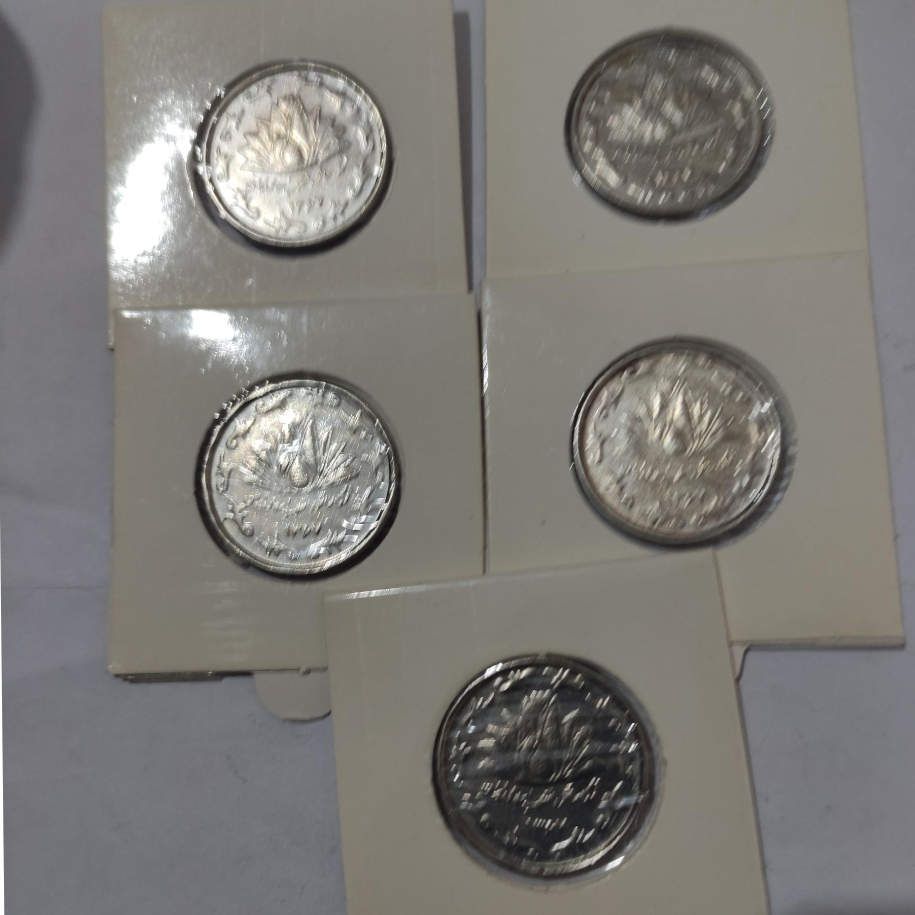 5 عدد پنجاه ریال مناسبتی با کاور